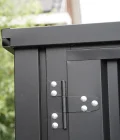 FOCO® Opbevaring container 6x2m Sort med dobbeltdør på den korte side - Image 5