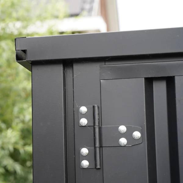 FOCO® Opbevaring container 5x2m Sort med dobbeltdør på den korte side - Image 5