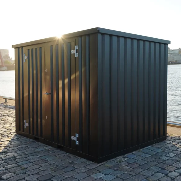FOCO® 10 fods container Sort med dobbeltdør på den lange side - Image 2