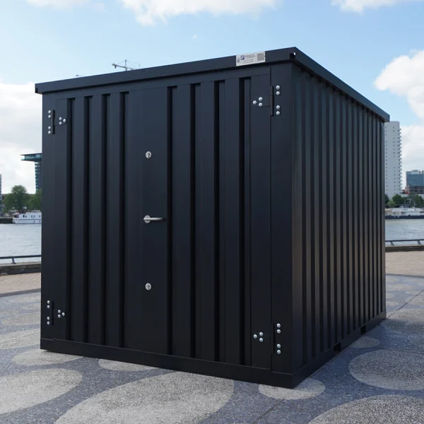 FOCO® 10 fods container Sort med dobbeltdør på den korte side - Image 2
