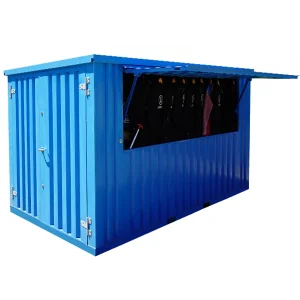 Bar Container 3x2 Meter Rosa blå RAL 5012