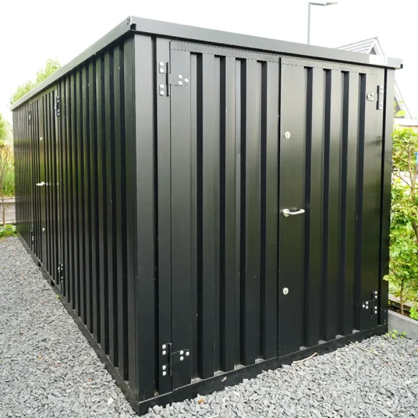 FOCO® 20 fods container Sort med dobbeltdør på den korte side - Image 2