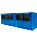 Salgsvogn 8x2 Meter blå RAL 5012
