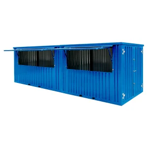 Bar Container 8x2 Meter blå RAL 5012