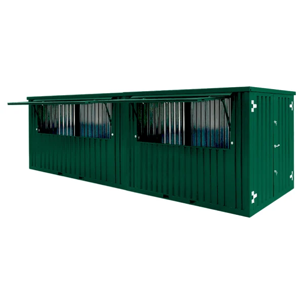 Bar Container 8x2 Meter grøn RAL 6005