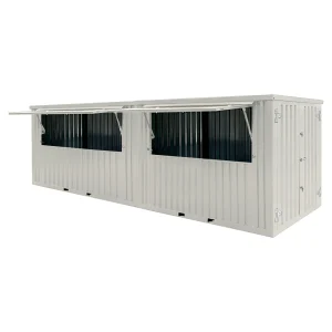 Bar Container 8x2 Meter hvid RAL 9016