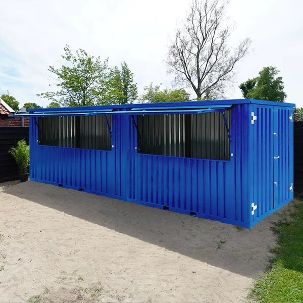 Bar Container 8x2 Meter blå RAL 5012 - Image 7