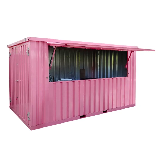 Bar Container 4x2 Meter Rosa RAL 3014