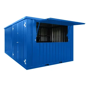 Bar Container 4x3 Meter blå RAL 5012