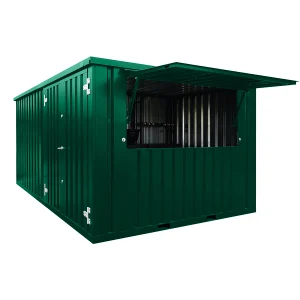 Bar Container 4x3 Meter grøn RAL 6005