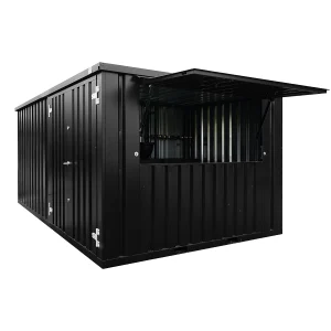 Bar Container 4x3 XL Meter Sort RAL 9005