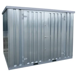 FOCO® 10 fods container galvaniseret med dobbeltdør på den lange side