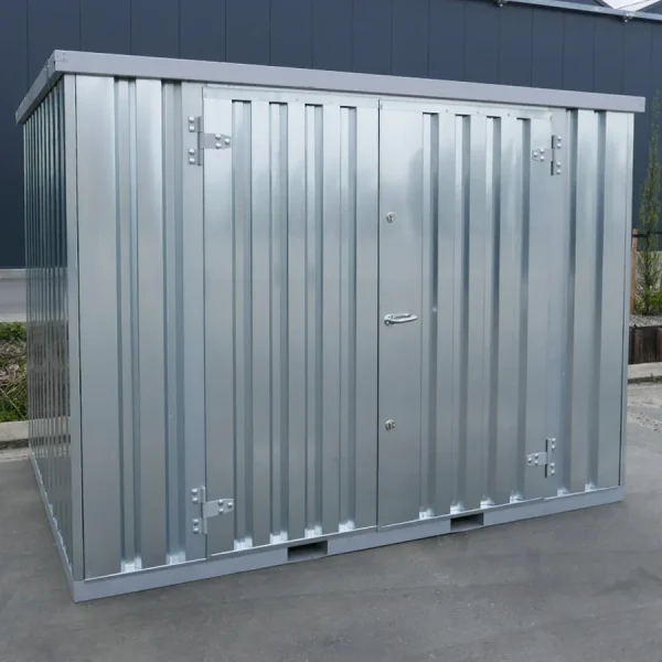 FOCO® 10 fods container galvaniseret med dobbeltdør på den lange side - Image 2