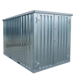 FOCO® 10 fods container galvaniseret med dobbeltdør på den korte side