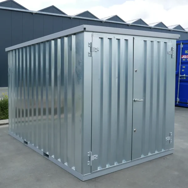 FOCO® 10 fods container galvaniseret med dobbeltdør på den korte side - Image 2